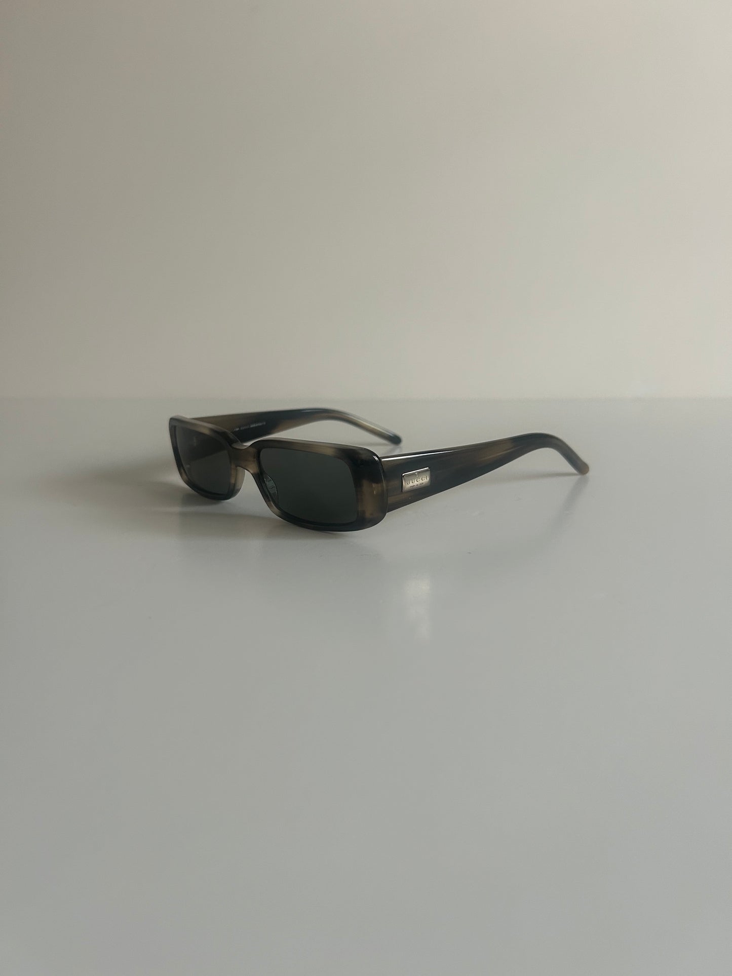 Designer Vintage Gucci Tom Ford Era Tortoise Rectangle Sunglasses