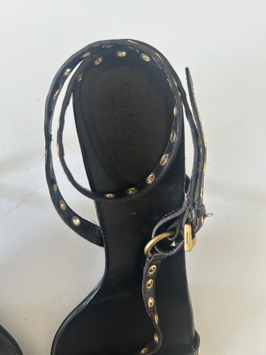 Designer Vintage Gucci Grommet Heels