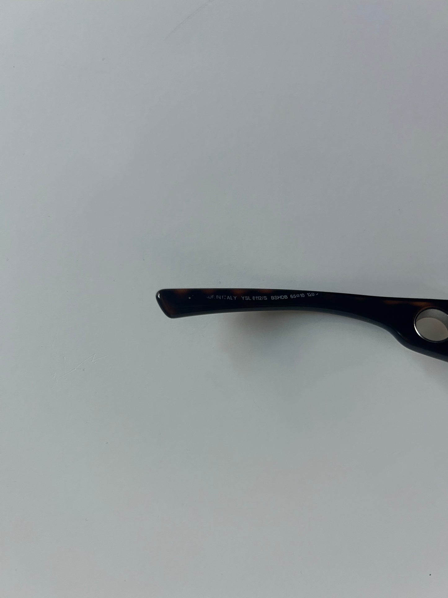 Designer Vintage Yves Saint Laurent Tom Ford Era Shield Sunglasses | YSL 6112/S Made in Italy