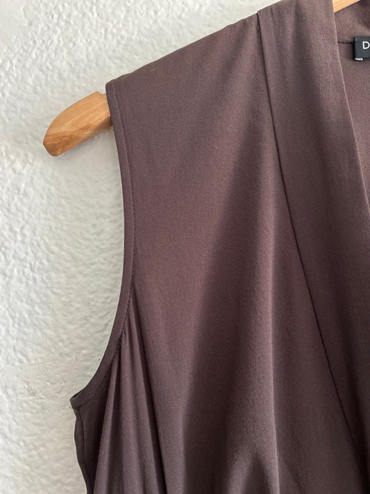 Designer Vintage Dolce & Gabbana Tie Front Silk Top