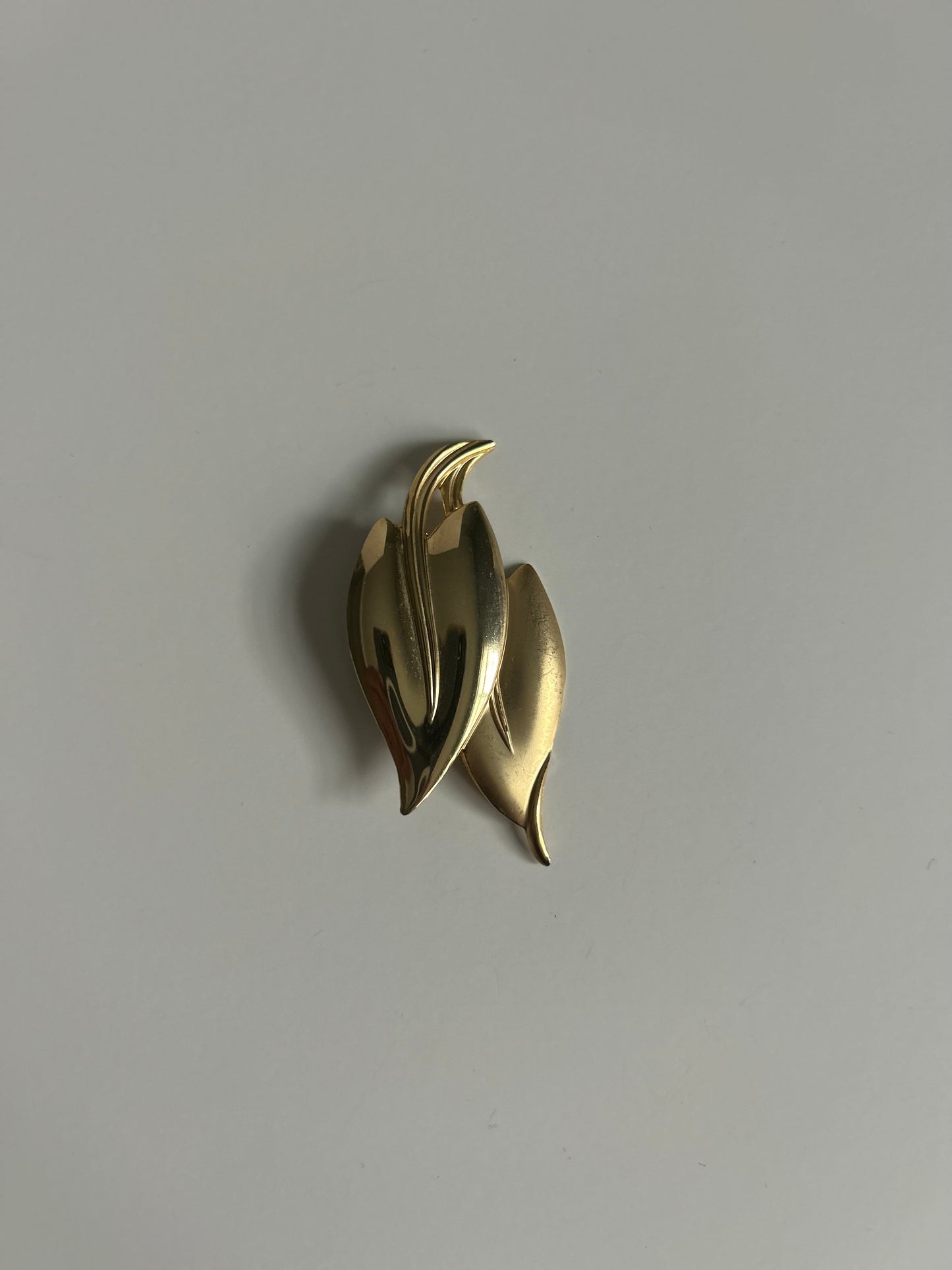 Vintage Abstract Leaf Brooch