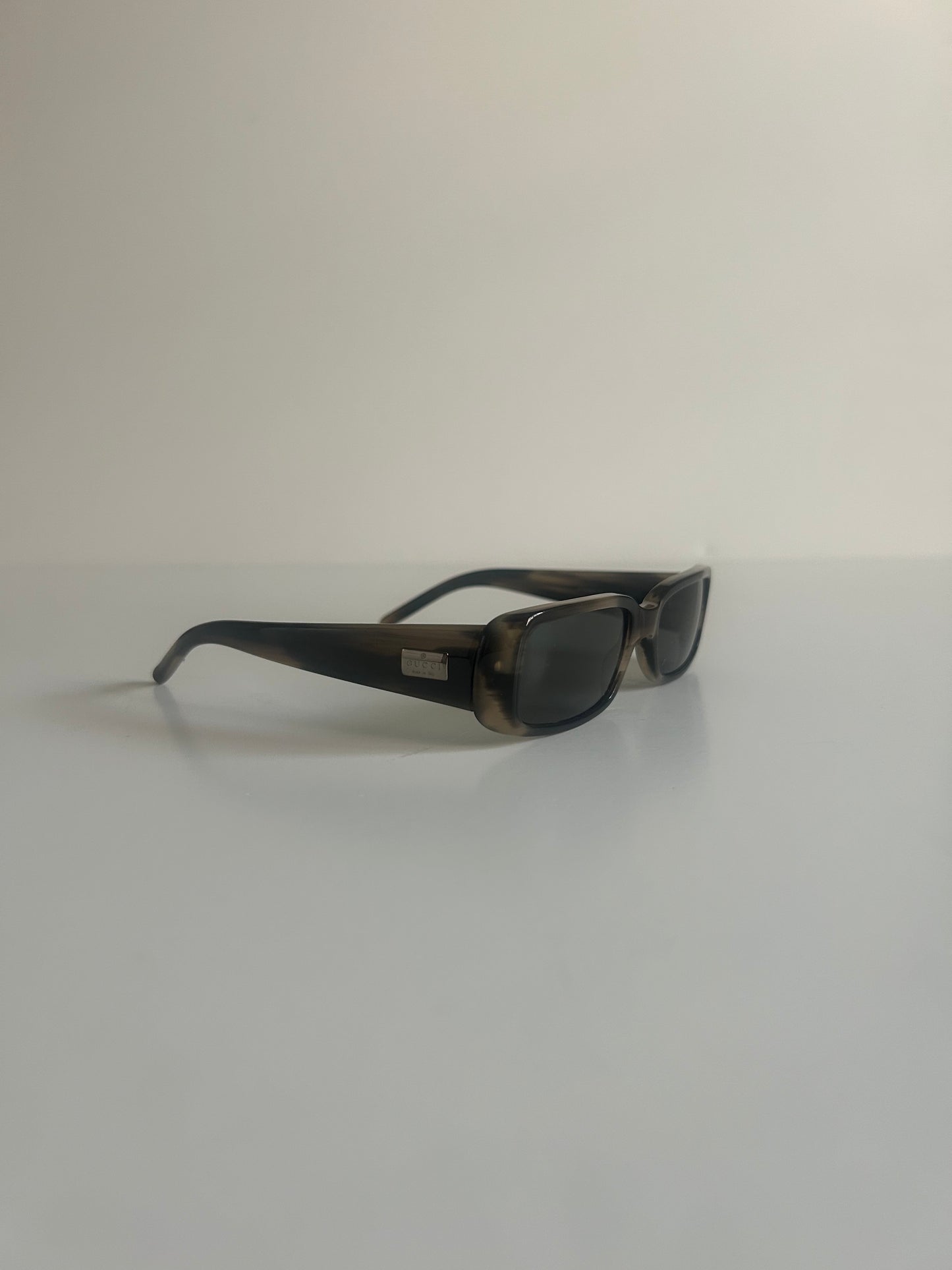 Designer Vintage Gucci Tom Ford Era Tortoise Rectangle Sunglasses