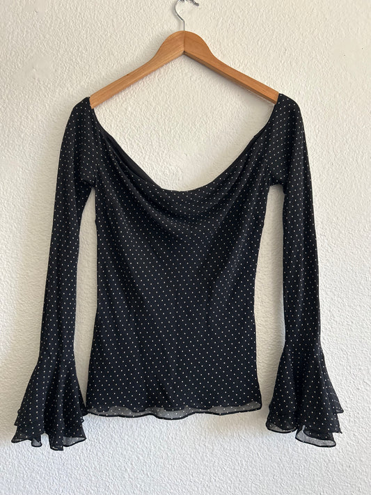 Designer Vintage Ralph Lauren Polka Dot Top
