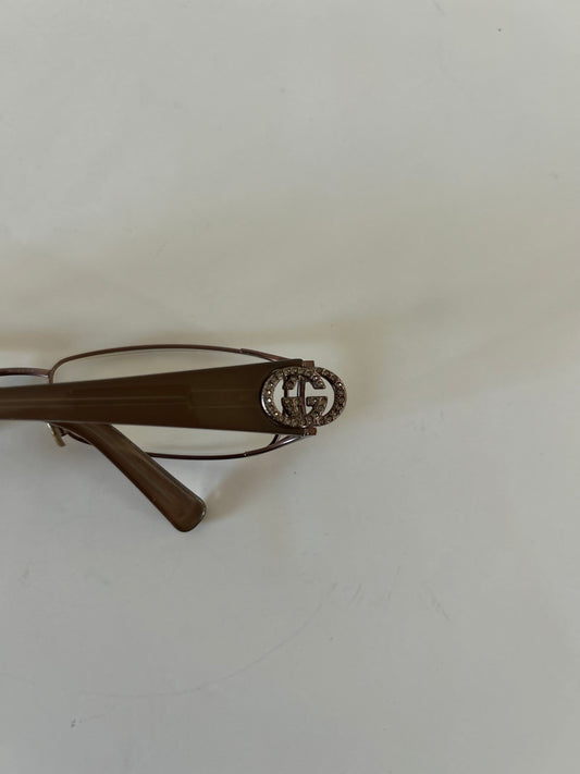 Gucci GG Monogram Embellished Eyeglasses