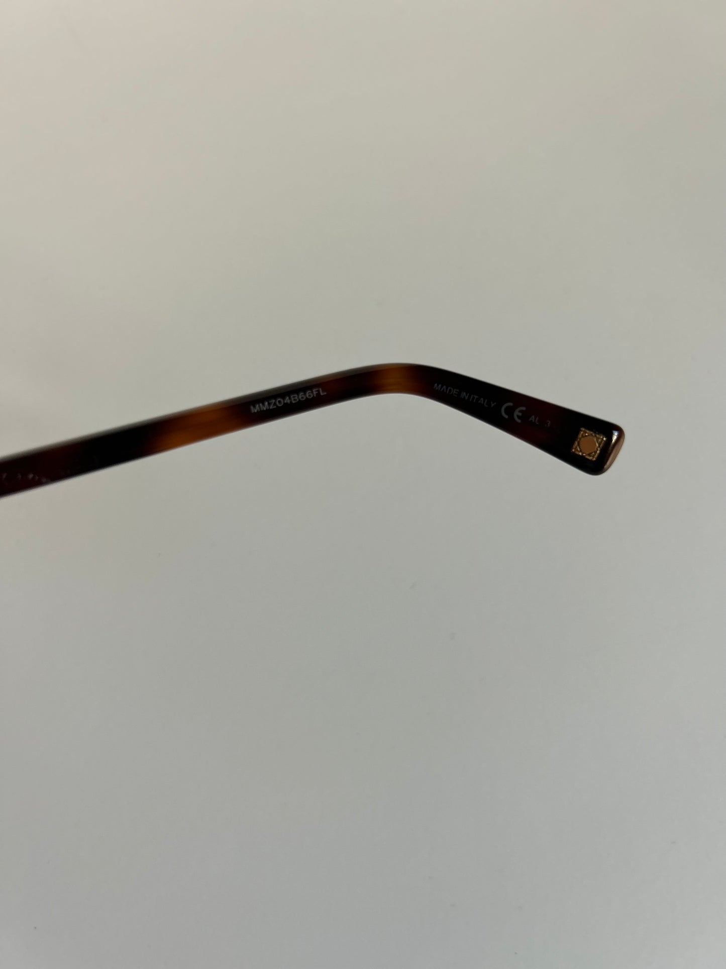 Designer Vintage Dior Tortoiseshell Sunglasses with Gold Hardware Accents